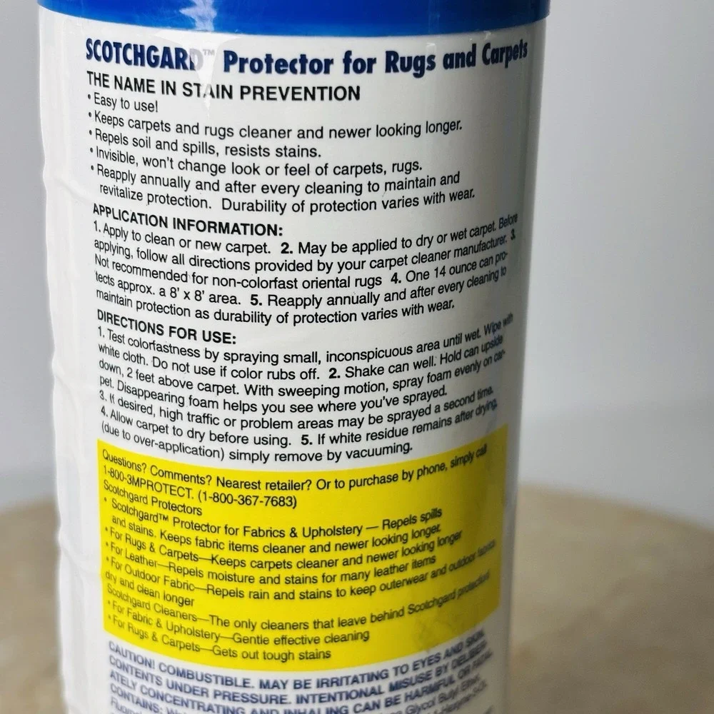 VINTAGE 1997 Scotchgard Protector For Rugs And Carpets NEW/Full Can ~Movie Prop!